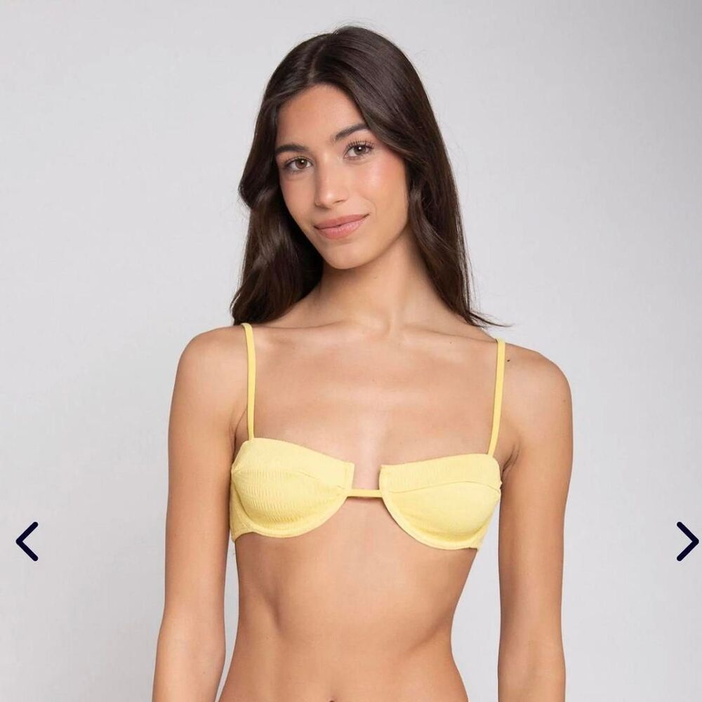 bright swimwear lola bikini top sweet honey
